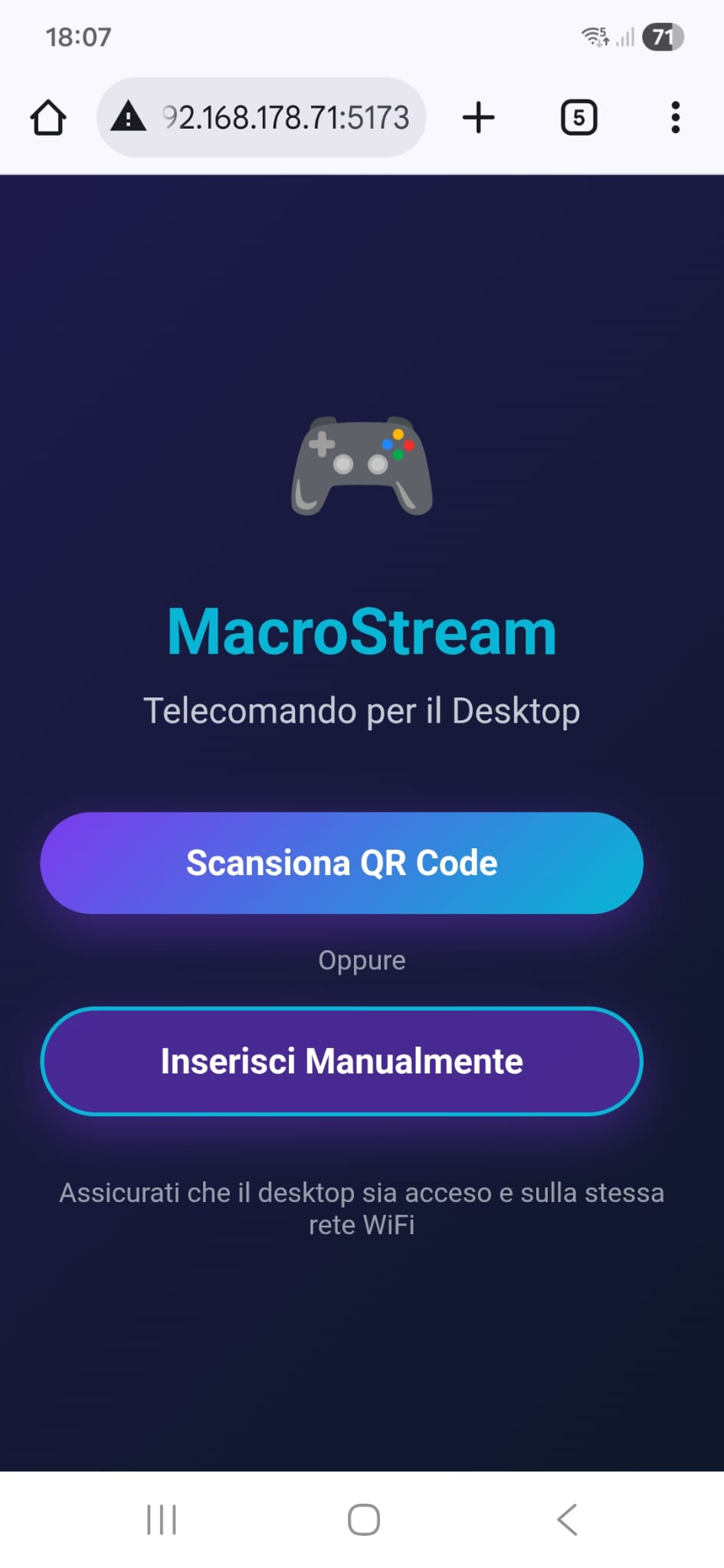 MacroStream Mobile App